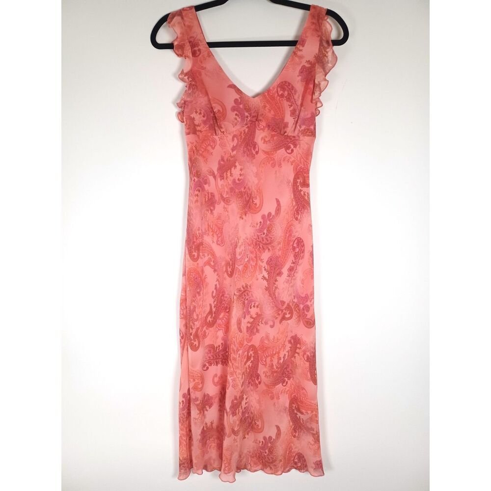 Vintage 90s La Belle Midi Dress Size 7‎ Babydoll Empire Waist Coquette Fairycore